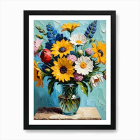 Flowers In A Vase 92 Art Print