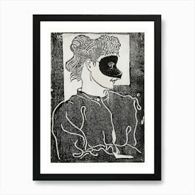 Masked woman (c.1899), Samuel Jessurun Art Print