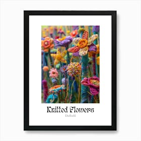 Knitted Flowers Daffodil  5 Art Print