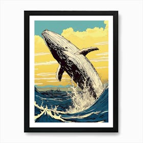 the whale Art Print