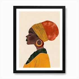 Portrait Of African Woman Art Print