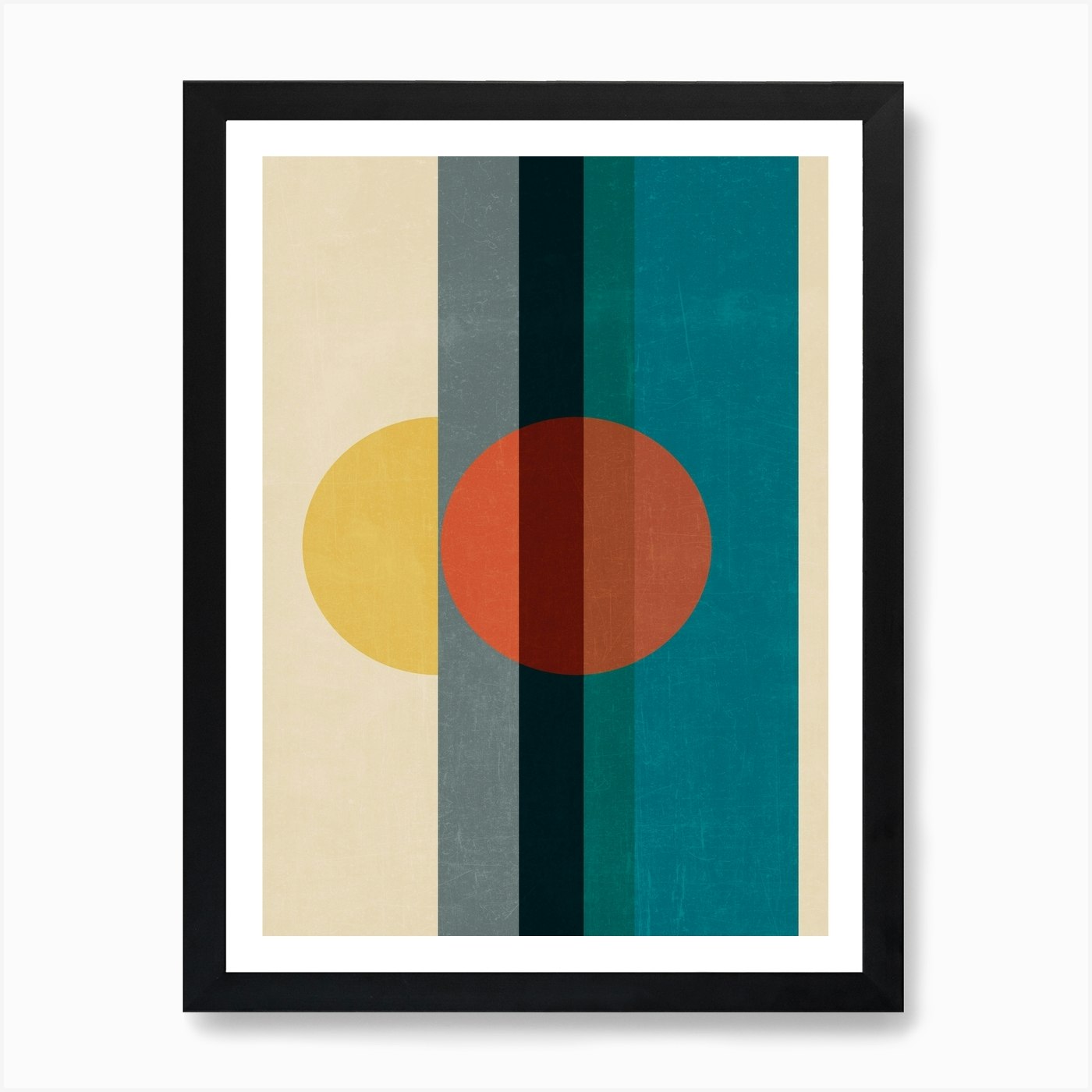 Mid Century Abstract Retros A Art Print by Print Punk Studio - Fy