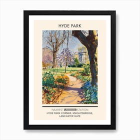 Hyde Park London Parks Garden 4 Art Print