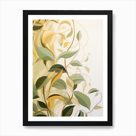 Abstract Of Leaves Art Print