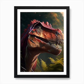 Kentrosaurus 1 Illustration Dinosaur Art Print