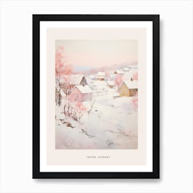 Dreamy Winter Painting Poster Troms Norway 3 Art Print