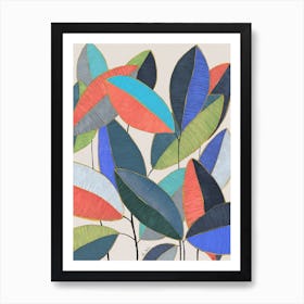 Ficus Leaves Art Print