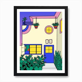 Cactus House Art Print