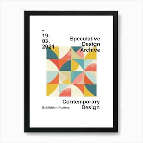 Speculative Design Archive Abstract Poster 11 Art Print