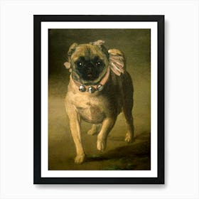 A Pug Dog by Francisco Goya (1748-1828) "The Marques a de Pontejos" HD Remastered Art Print