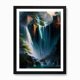 Huangguoshu Waterfall, China Nat Viga Style (2) Art Print