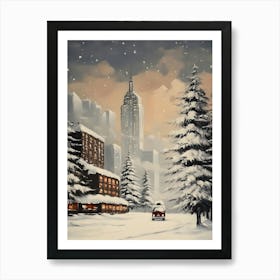 Winter In New York City Art Print