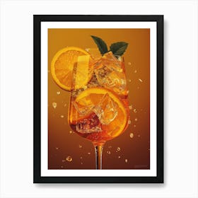 Orange Cocktail 18 Art Print