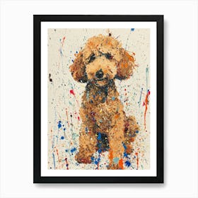 Poodle Acrylic Painting 10 Art Print