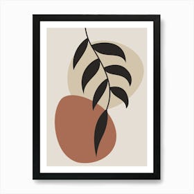 Abstract Leaf Painting Art Print