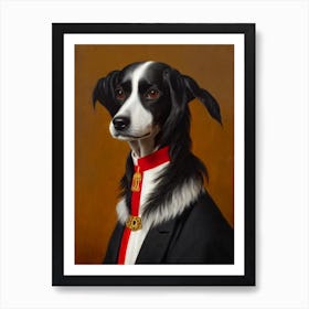 Chinese Crested Renaissance Portrait Oil Painting Art Print