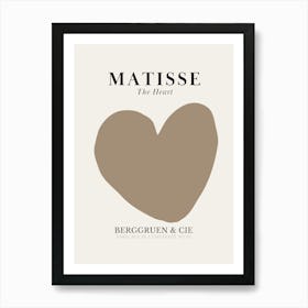 Matisse The Heart - Brown Affiche