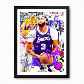 Anthony Davis La Lakers 1 Art Print