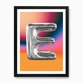 Chrome E Poster Art Print