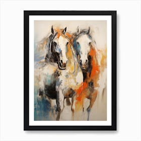 Horse Abstract Expressionism 2 Art Print