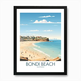 Bondi Beach Travel Print Australia Gift Art Print