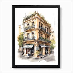 Palermo Buenos Aires Neighborhood, Watercolour 5 Art Print