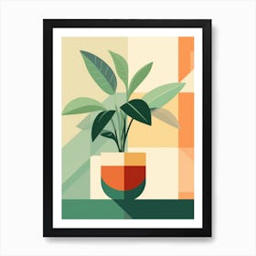 Plant In A Pot 3 Art Print