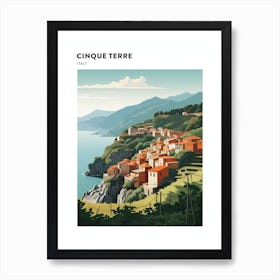 Cinque Terre Italy 2 Hiking Trail Landscape Poster Art Print