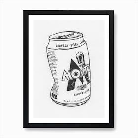 Beer Can Art Print