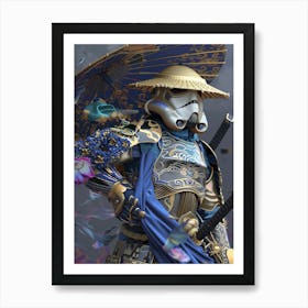 Stormtropper As A Vintagepunk Samurai 32 Art Print