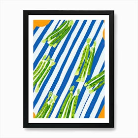 Asparagus Summer Illustration 4 Art Print