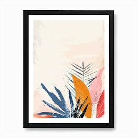 Abstract Tropical Boho Art Print