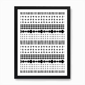 Scandi Pattern No 3 Art Print