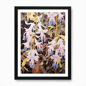 Lobelia 3 Flower Painting Art Print