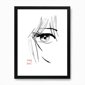 manga eye 03 Art Print