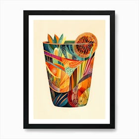 Cocktail In A Cup Art Print