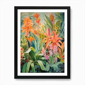 Tropical Plant Painting Cast Iron Plant 3 Art Print