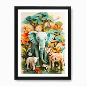 Paper Cut Art Art Print