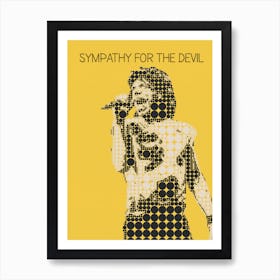 Sympathy For The Devil Mick Jagger Art Print