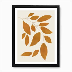 Abstract Art Minimal Plant 137 Art Print