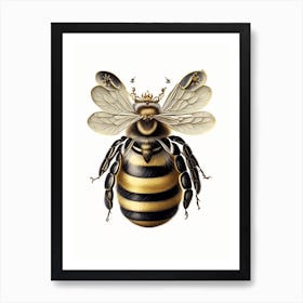 Queen Bee 2 Vintage Art Print