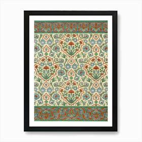 Emile Prisses D’Avennes Pattern, Plate No,33, La Decoration Arabe,Digitally Enhanced Lithograph From Own Original Art Print