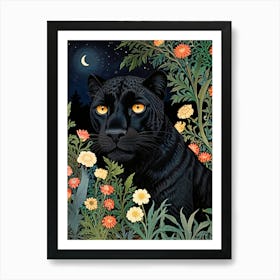 William Morris Black Panther Art Print