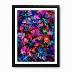 Abstract Flowers 3 Art Print