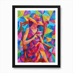 Woman In A Chair Art Print