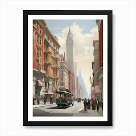 New York City Street Scene Art Print