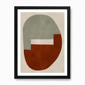 Expressive abstract shapes 12 Art Print