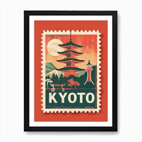 Postage Stamp Of Kyoto Art Print