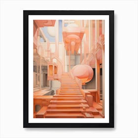 Abstract Geometric Architecture 7 Art Print