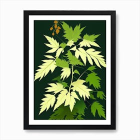 Meadowsweet Leaf Vibrant Inspired 1 Poster